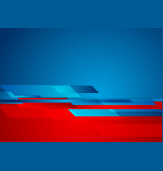 Blue Red Contrast Technology Geometric Abstract