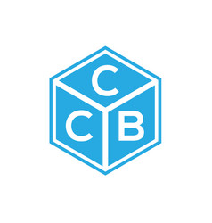 Ccb Letter Logo Design On Black Background