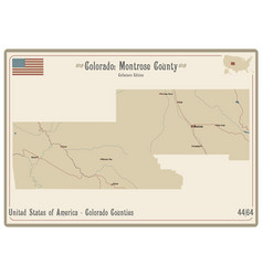 Map Of Montrose County In Colorado