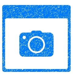 Photo Camera Calendar Page Grainy Texture Icon