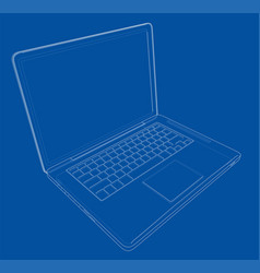 Outline Drawing Laptop