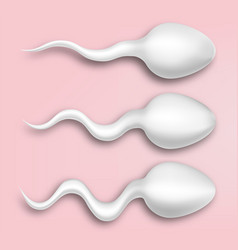 Realistic White Sperm Concept Of Ivf