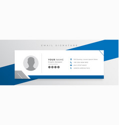 Business Email Signature Card Template