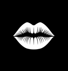 Lips - Black And White