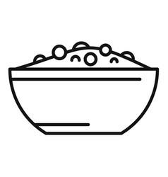 Line Art Of A Bowl Cereal