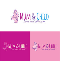 Mum And Child Logo And Icon