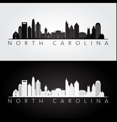 North Carolina State Skyline And Landmarks