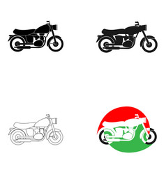 Vintage Motorbike Icon Vektor Design