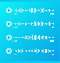 Voice Audio Message Transparent Speech Bubbles