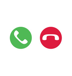 Answer And Decline Phone Call Buttons Green Yes