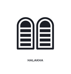 Black Halakha Isolated Icon Simple Element From