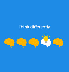 Think Different Infographic Concept Trend