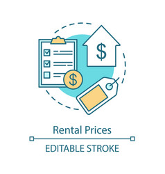 Rental Prices Concept Icon