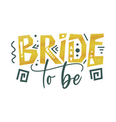 Bride Team Tribe Typography Wedding Card