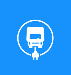 Electric Van Truck Icon