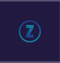 It Logo Letter Z Tech Company Digital Logo