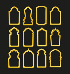 Gold Arab Frame Set Islamic Door