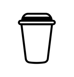 Paper Disposable Coffee Cup Icon Takeout