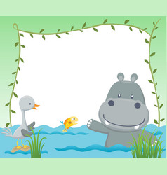 Cartoon Of Blank Empty Background Frame For Kids