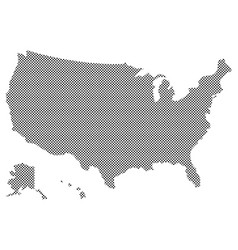 Dotted Pattern Map Of America