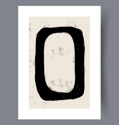 Abstract Oval Simple Figure Wall Art Print