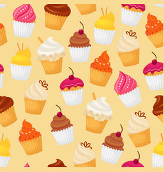 Cupcake Seamless Pattern