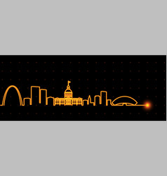 Saint Louis Light Streak Skyline