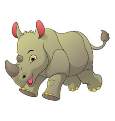 Little Rhinoceros Cartoon Animal