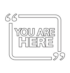 You Are Here Icon