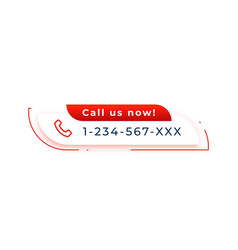 Modern Call Us Now Header Template For Business