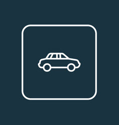 Auto Outline Symbol Premium Quality Isolated Car