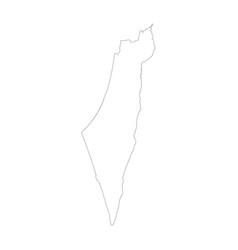 Israel Country Map Outline