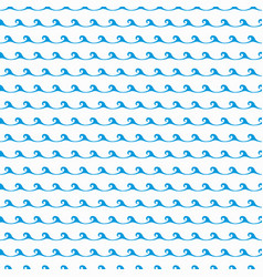 Wave Pattern Sea Blue Line Seamless Background