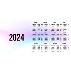 Calendar 2024 On Abstract Background Light Pink