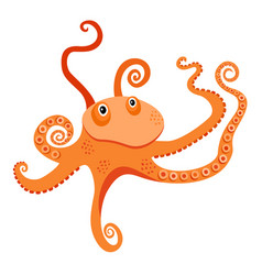 Cute Isolated Of Octopus