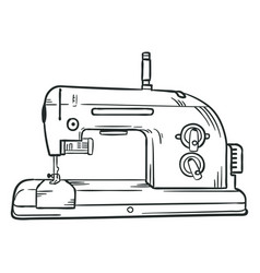 Sewing Machine Hand Drawn