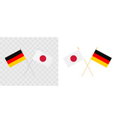 Germany And Japan Crossed Flags Pennon Angle 28