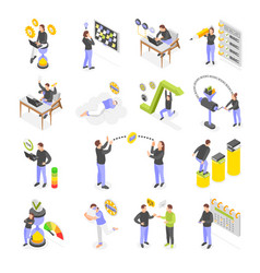 Personal Productivity Isometric Icons