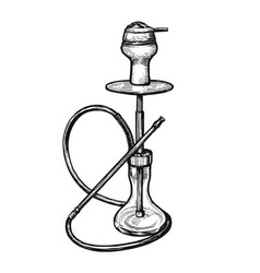 Hookah Sketch Shisha Nargile Symbol Instrument