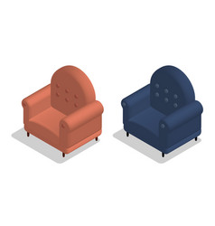 Isometric Cozy Home Chair For Watching Tv