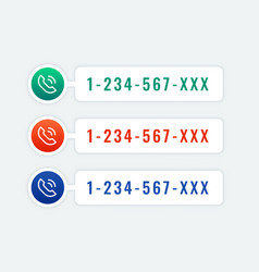 Modern Call Us Now Icon Header For Social Media