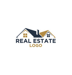 Roof Real Estate Construction Logo Design