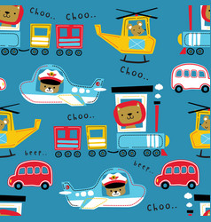 Seamless Pattern Means Of Transportations