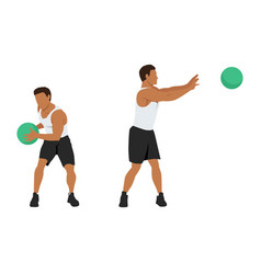 Side Lateral Medicine Ball Throw Slam Exercise