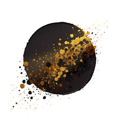 Trendy Abstract With Black Gold Glitter