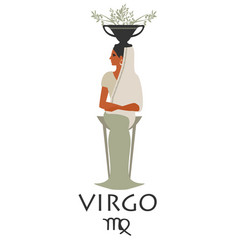 Zodiac In The Style Of Ancient Greece Virgo Woman