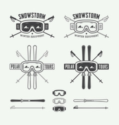 Vintage Ski And Arctic Expeditions Logos Badges