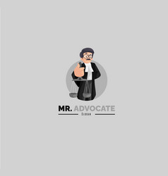 Mr Advocate Mascot Logo