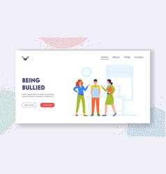 Victim Of Social Bullying Landing Page Template