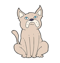 Comic Cartoon Grumpy Little Dog